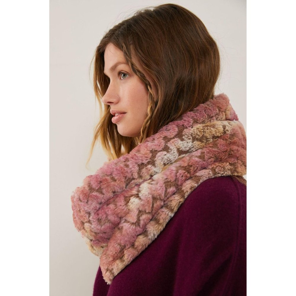 Anthropologie Remy Faux Fur Cowl Scarf - Picture 2 of 5